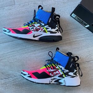 Used- Nike X Acronym Air Presto Mid “racer pink” sneakers size10